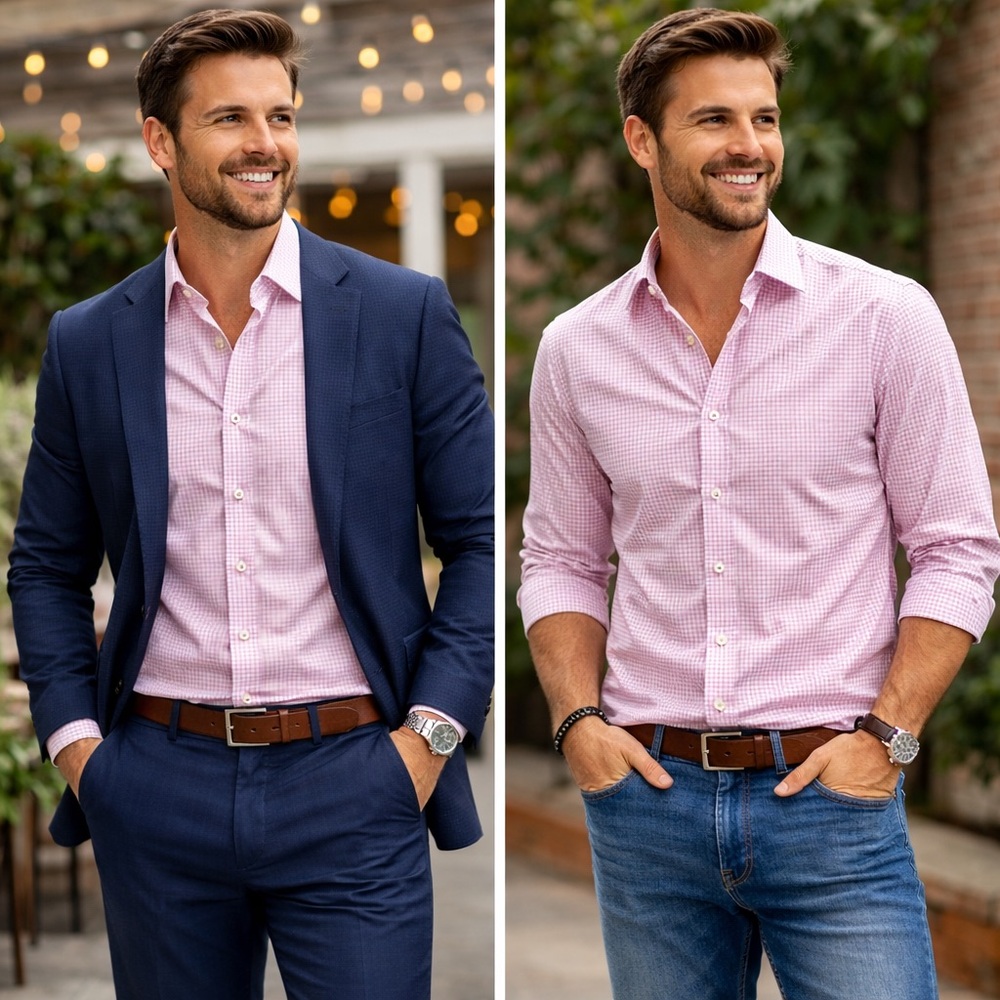 Egara Light Pink Dress Shirt
